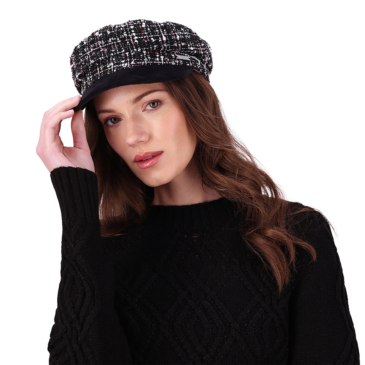 Jessica Simpson Tweed Womens Cadet Hat