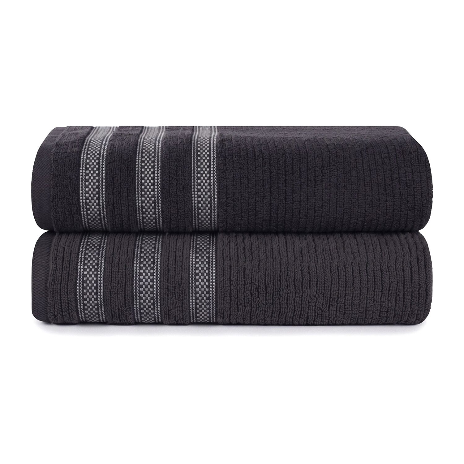 SUPERIOR® Brea Collection | 100% Cotton 2-pc. Quick Dry Geometric Bath Towel