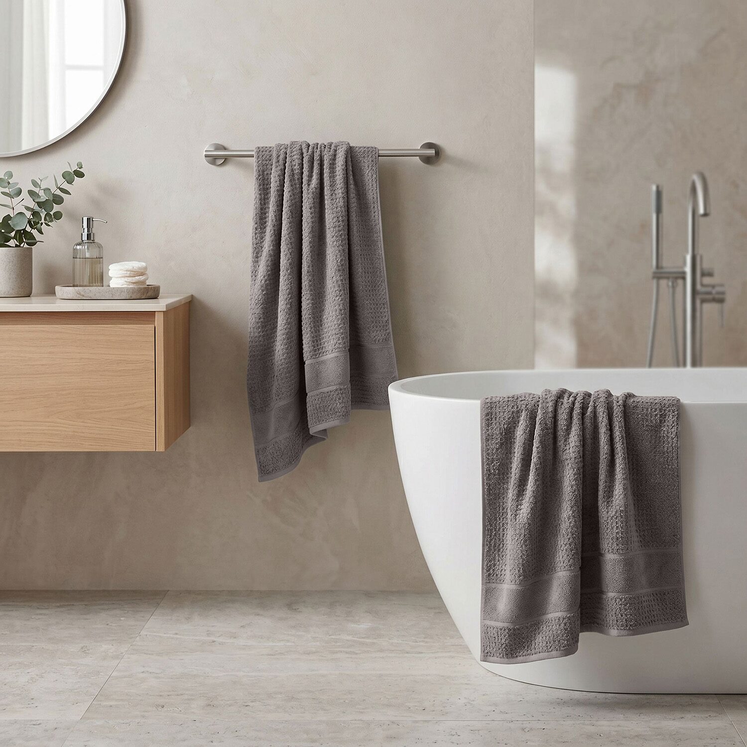 SUPERIOR® Napa Collection | 100% Cotton 2-pc. Quick Dry Bath Towel