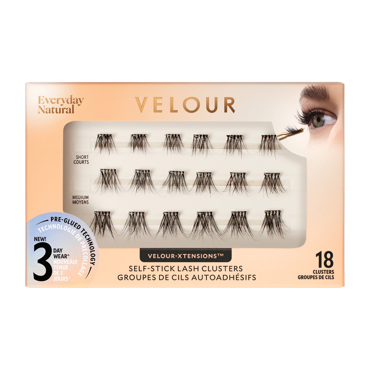 Velour Lashes Self-Stick Lash - Everyday Natural