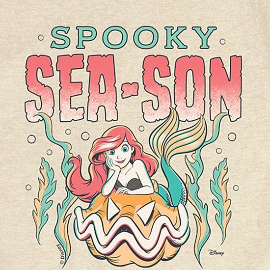 Disney Collection Spooky Season Halloween Toddler Girls Crew Neck Short Sleeve Regular Fit Princess Graphic T-Shirt