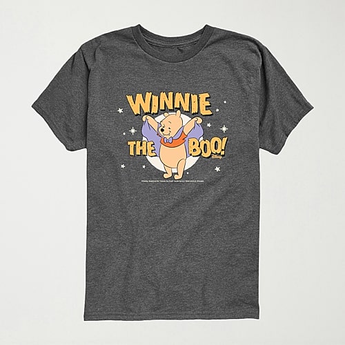 Disney Collection Boo Halloween Toddler Boys Crew Neck Short Sleeve Regular Fit Winnie The Pooh Graphic T-Shirt, 5t, Black