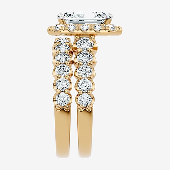 (F-G / Vs2 - Si1) Womens 4 CT. T.W. Lab Grown White Diamond Sterling ...