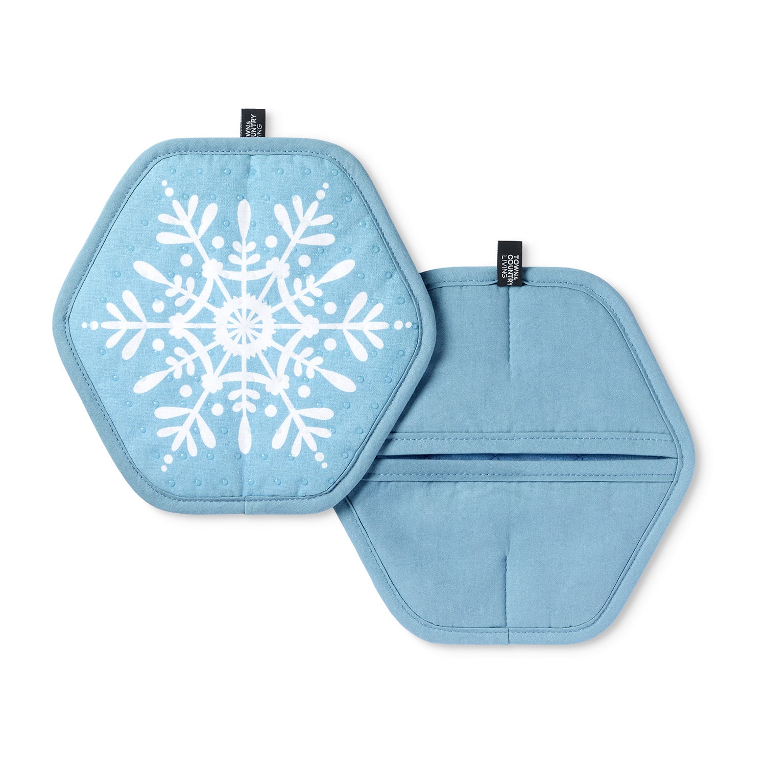 Town And Country Snowflakes Shaped 2-pc. Pot Holder