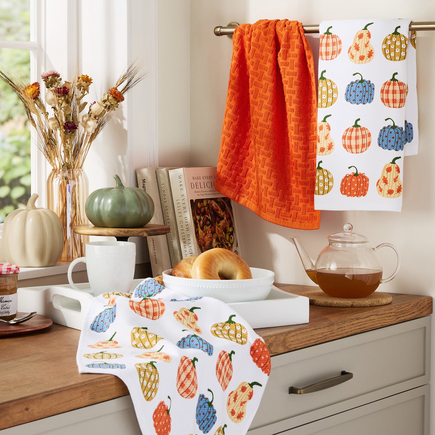 Town And Country Pumpkin Patch 3-pc. Kitchen Towel
