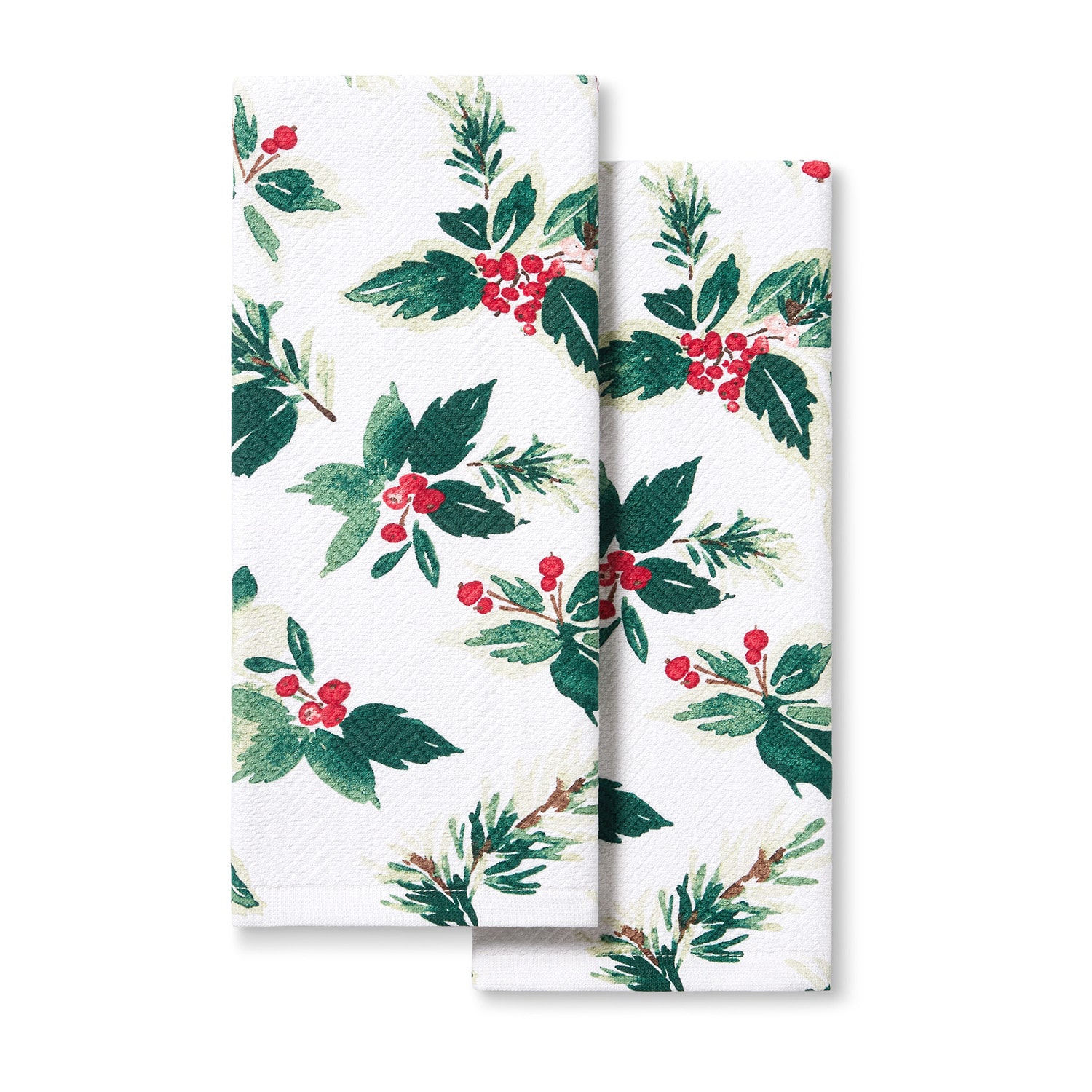 Town And Country Holly Berry 2-pc. Kitchen Towel