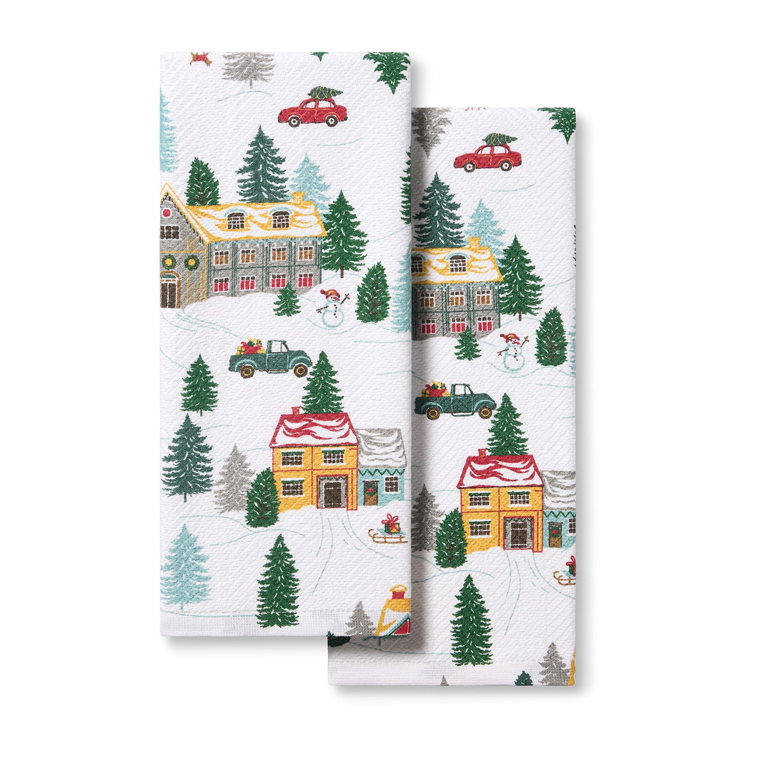 Town And Country Modern Winter House 2-pc. Kitchen Towel