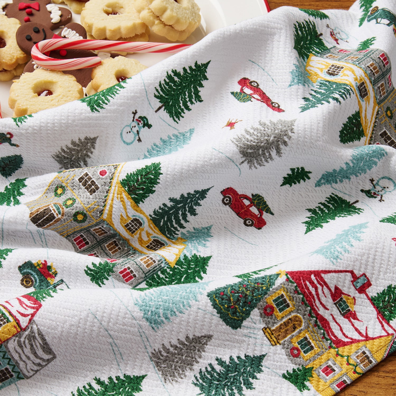 Town And Country Modern Winter House 2-pc. Kitchen Towel