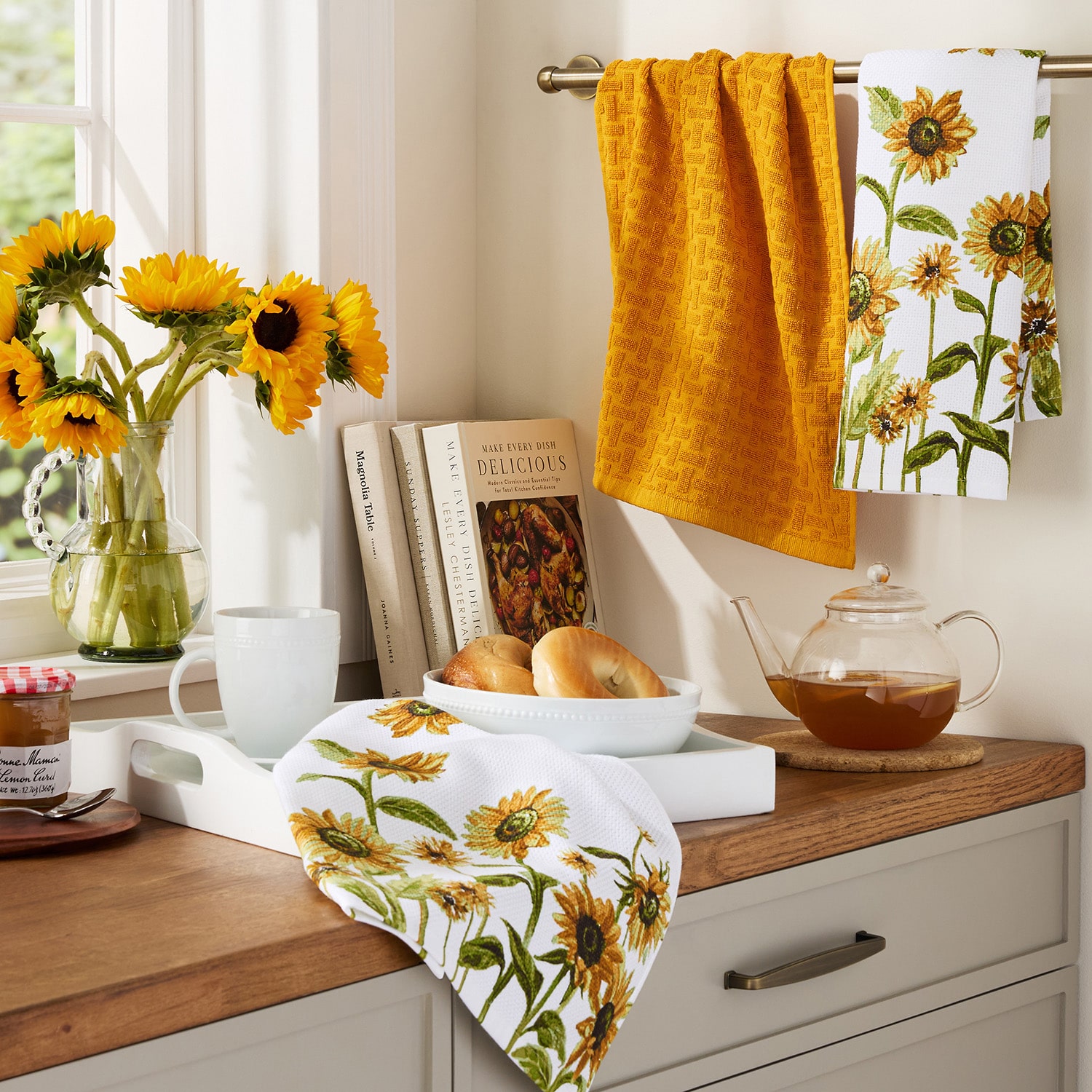 Town And Country Sunflowers 3-pc. Kitchen Towel