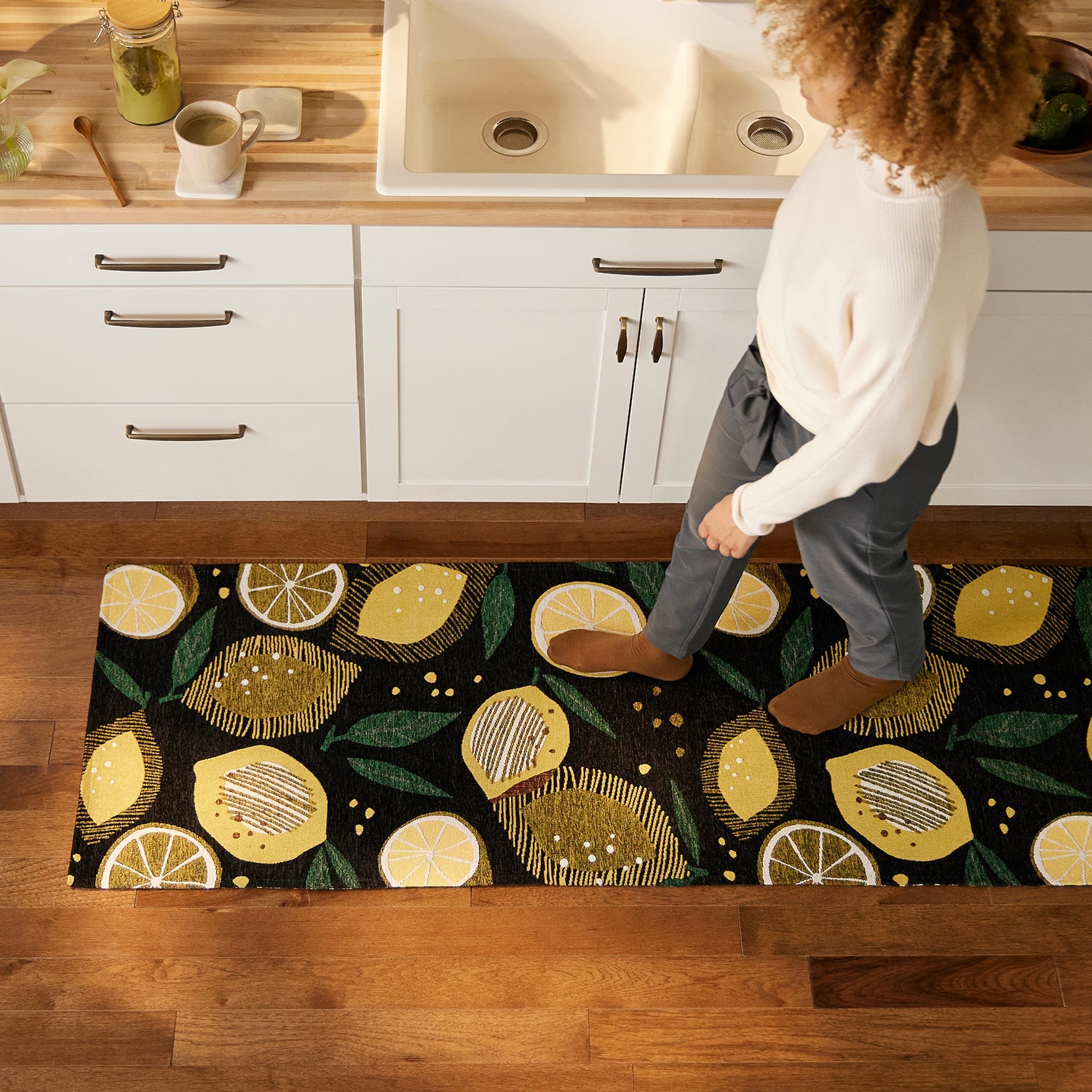 Town And Country Fresh Lemon Kitchen Mat