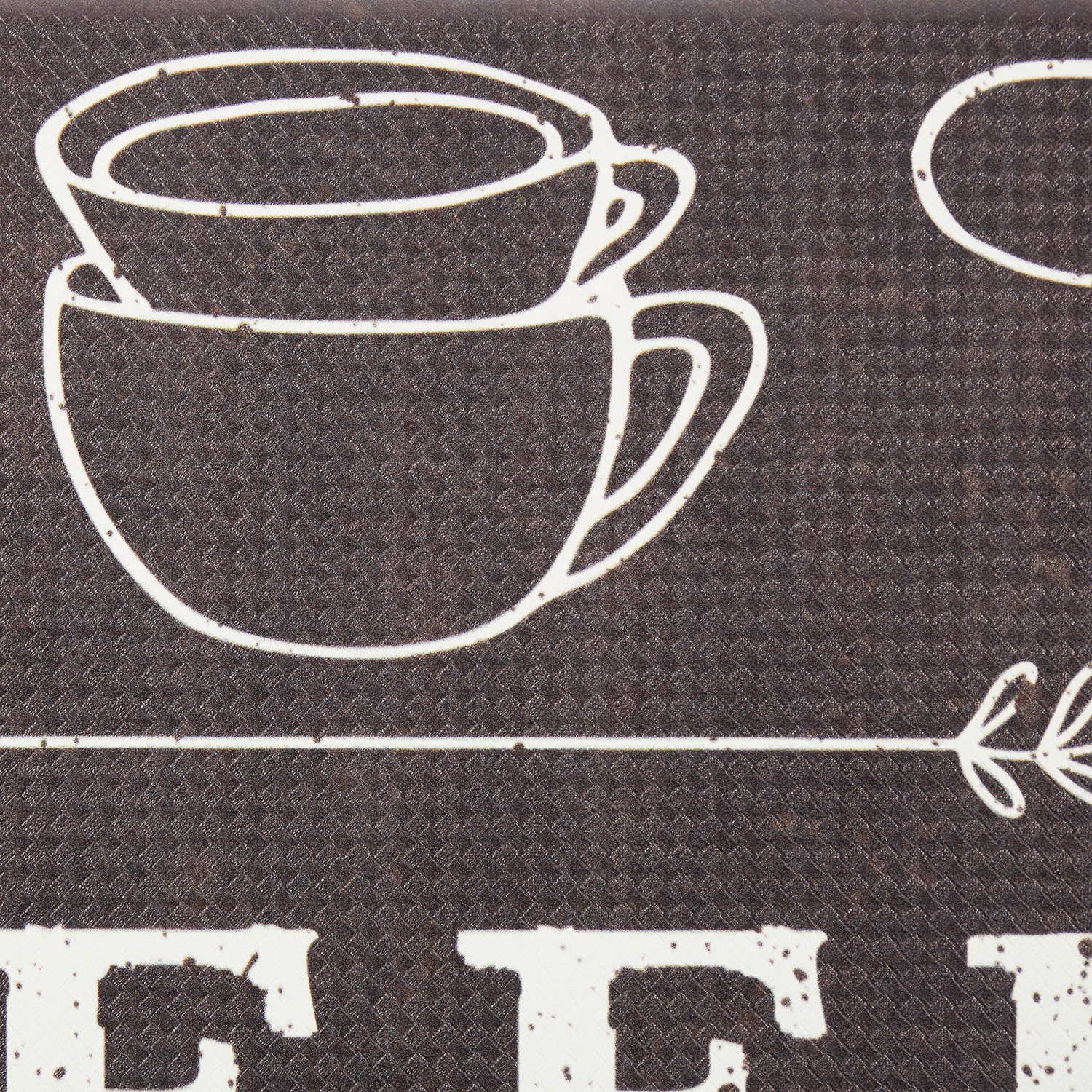 Nicole Miller Coffee Because Kitchen Mat