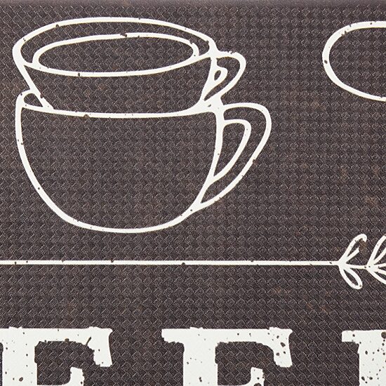 Nicole Miller Coffee Because Kitchen Mat