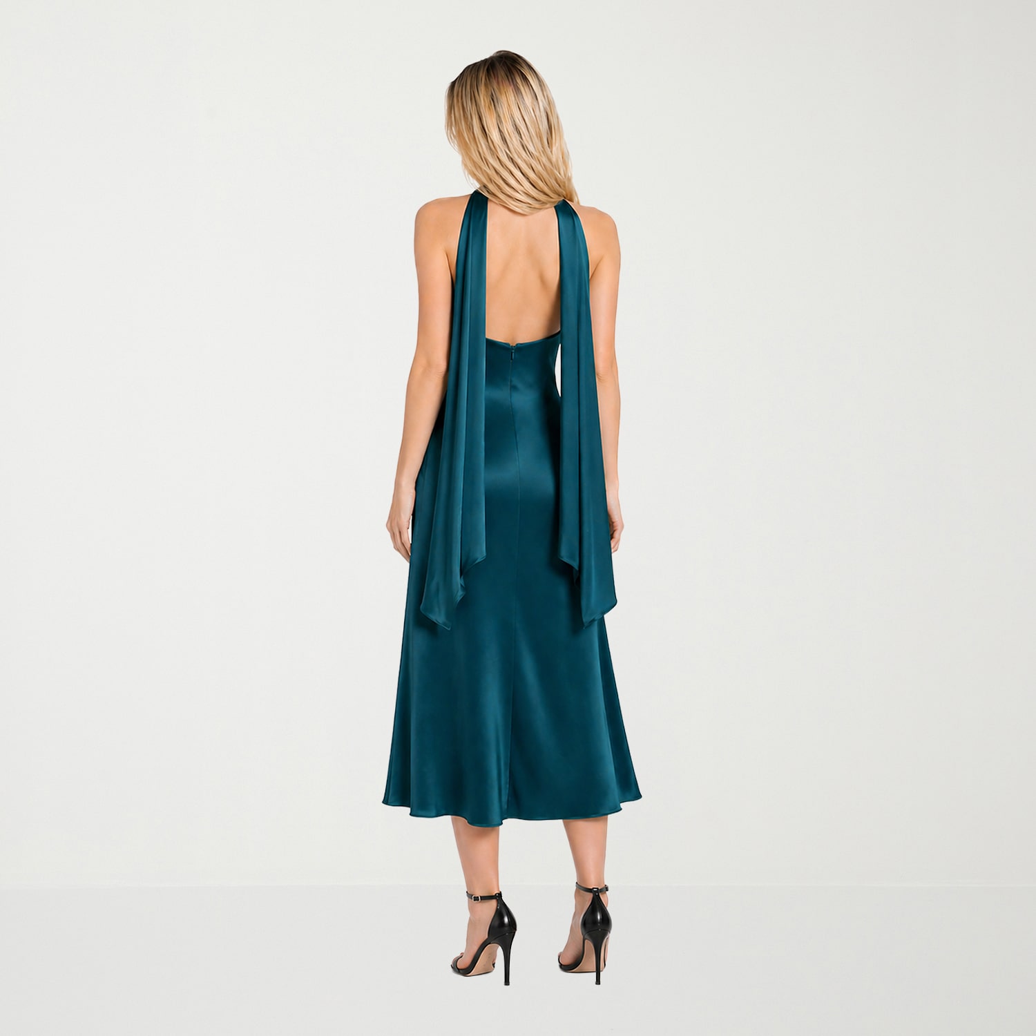 Morgan & Co. Womens Juniors Sleeveless Midi Slip Dress