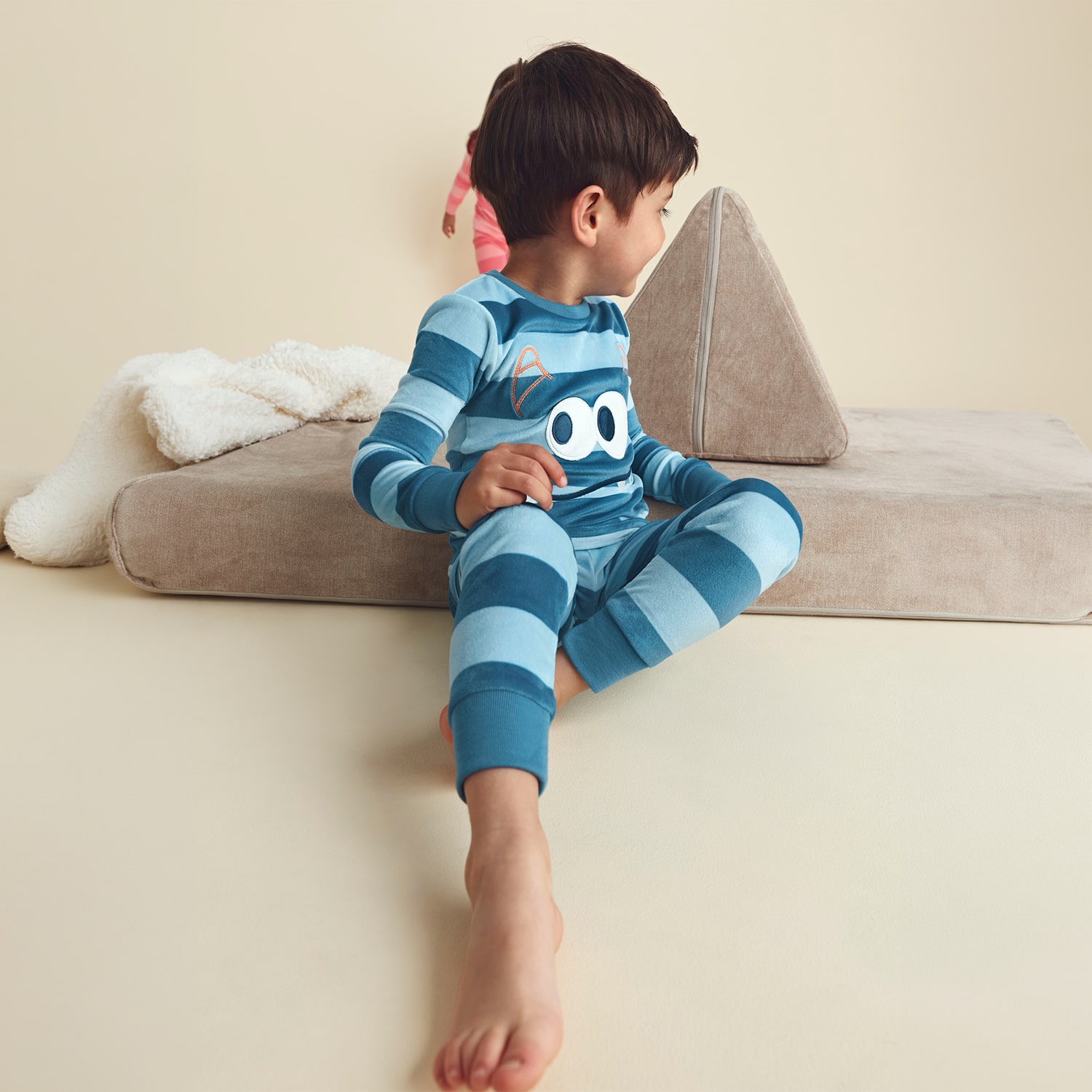 Carter's Dreamplush Toddler Boys Crew Neck Long Sleeve 2-pc. Pajama Set