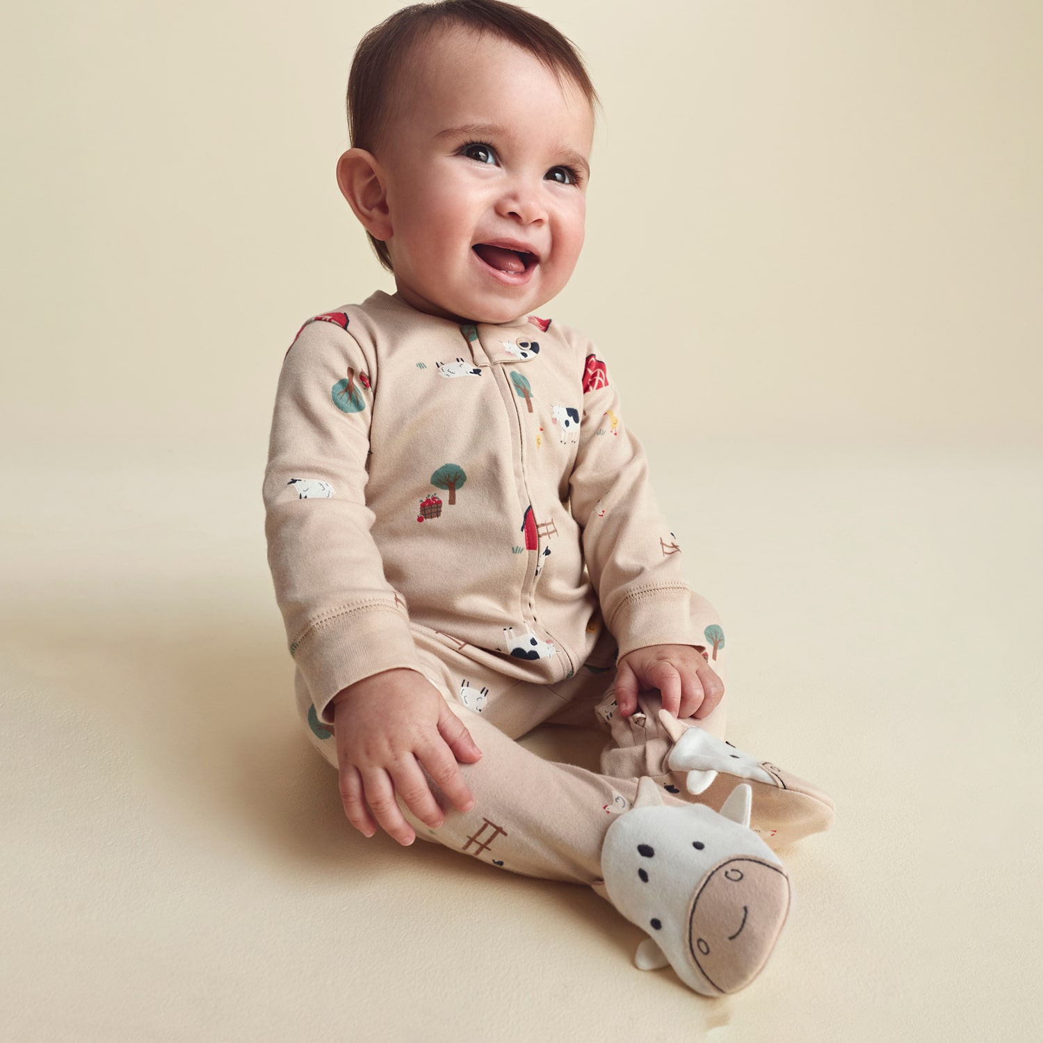 Carter's Cow Baby Unisex Sleep and Play