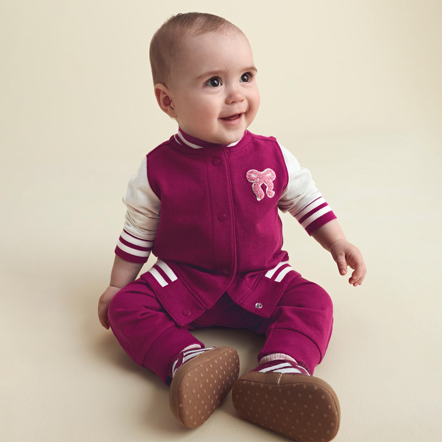 Carter's Baby Girls Knit 3-pc. Pant Set