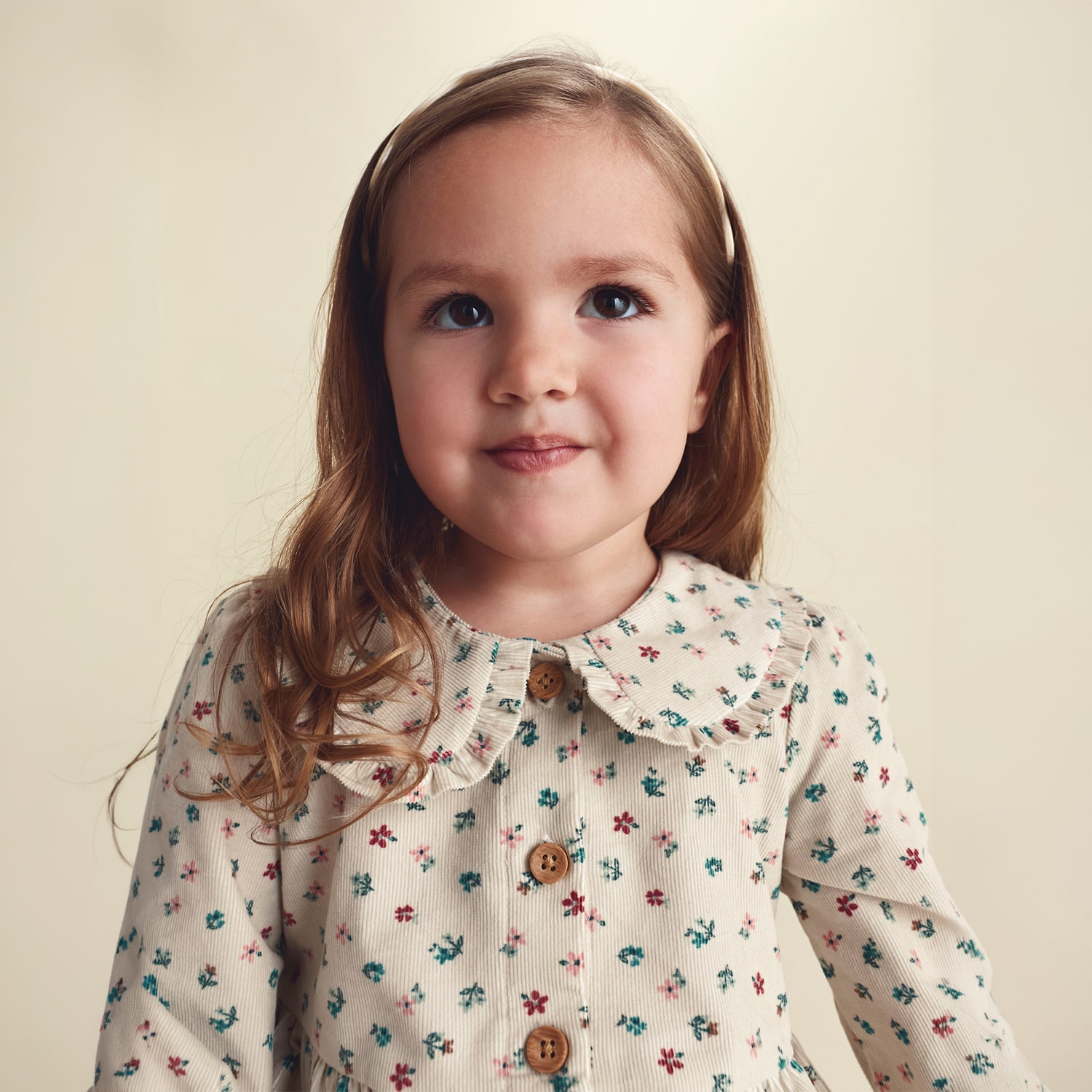 Carter's Toddler Girls Floral Corduroy Long Sleeve A-Line Dress
