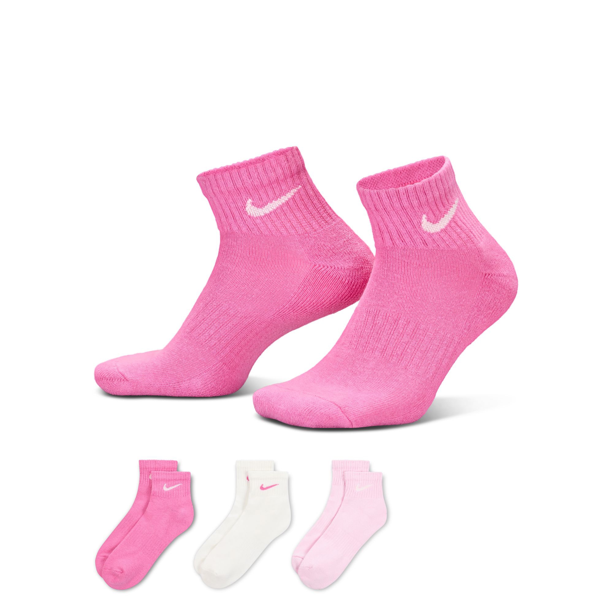 Nike Unisex Adult Pair Quarter Ankle Socks