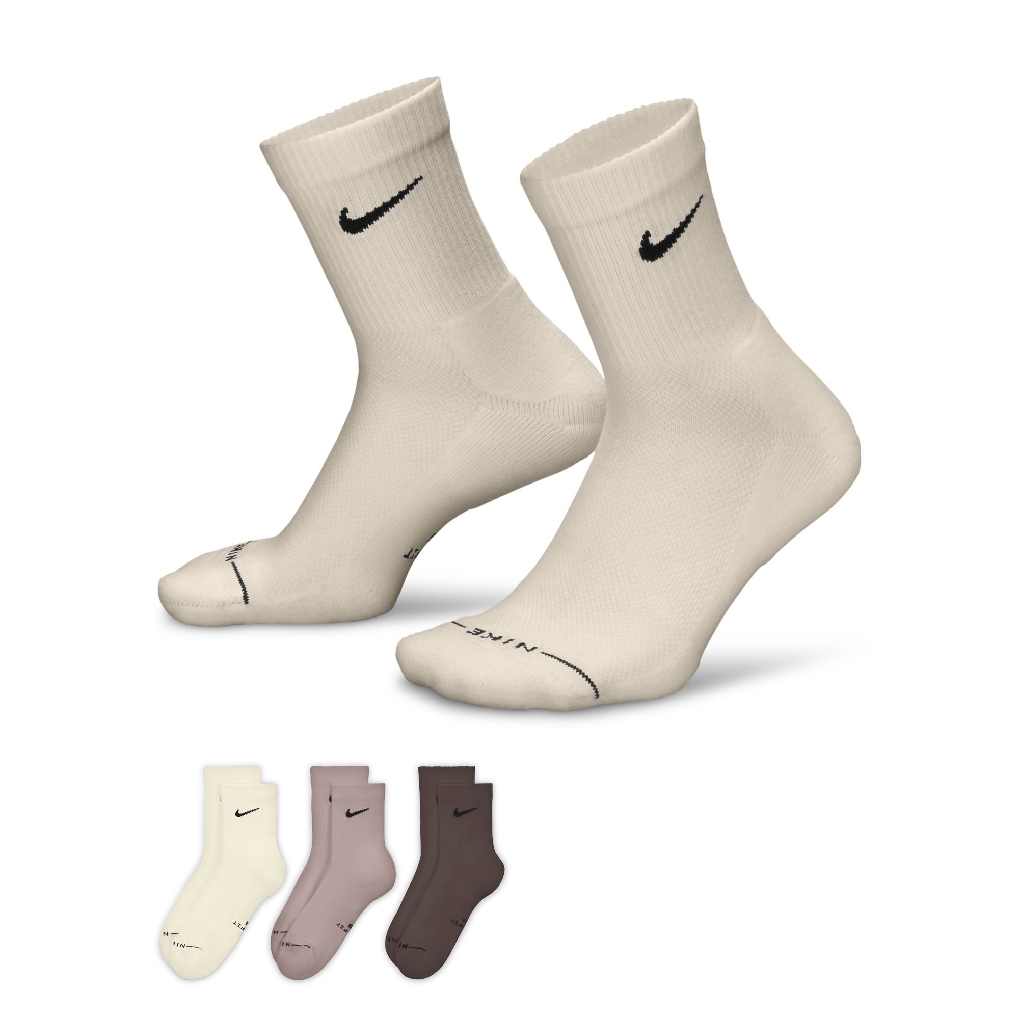 Nike Micro Unisex Adult 6 Pair Crew Socks