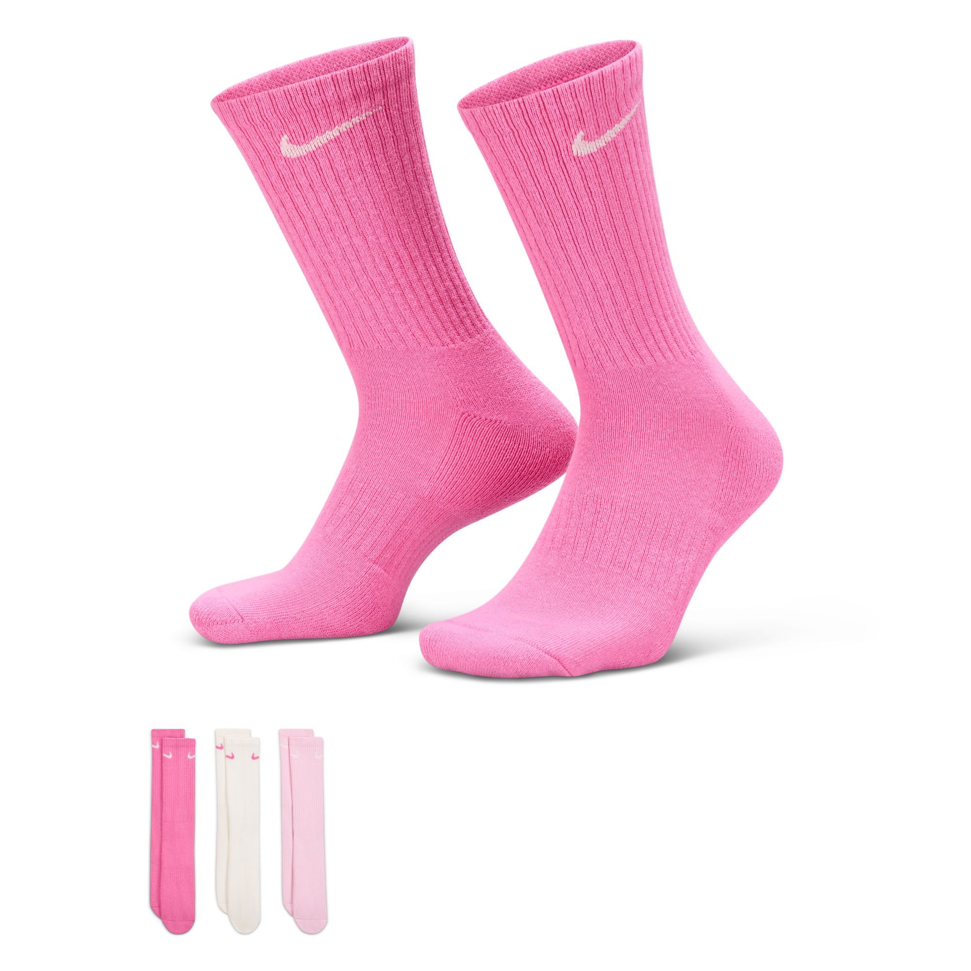 Nike Unisex Adult 3 Pair Crew Socks