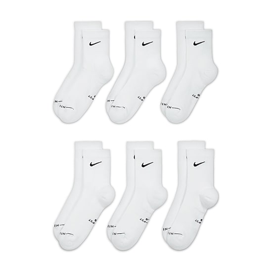Nike Unisex Adult 6 Pair Crew Socks