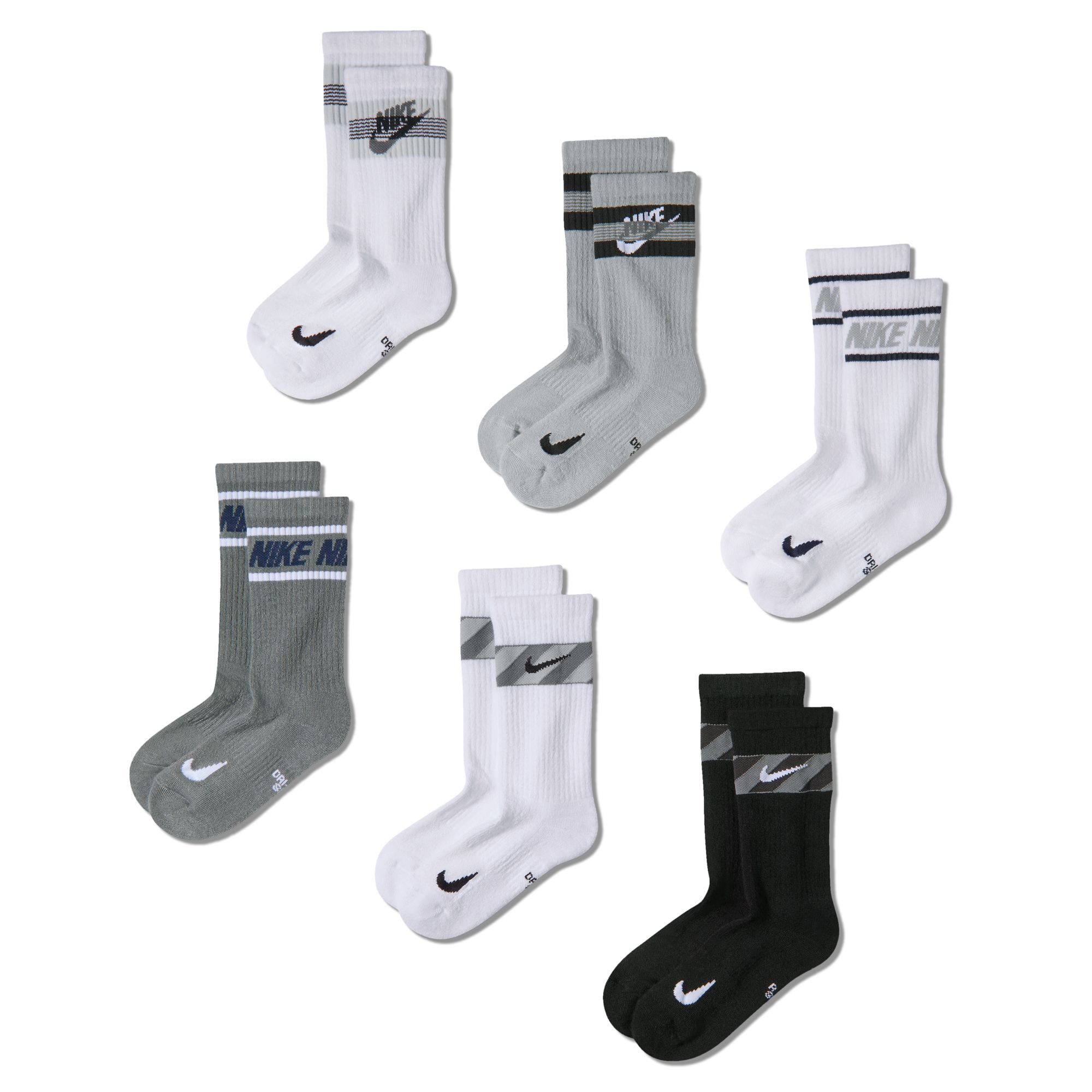 Nike Little & Big Kid Boys 6 Pair Crew Socks
