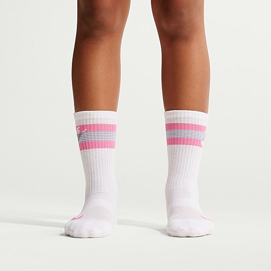 Nike Little & Big Kid Girls 6 Pair Crew Socks, Color: White Pink Foam ...
