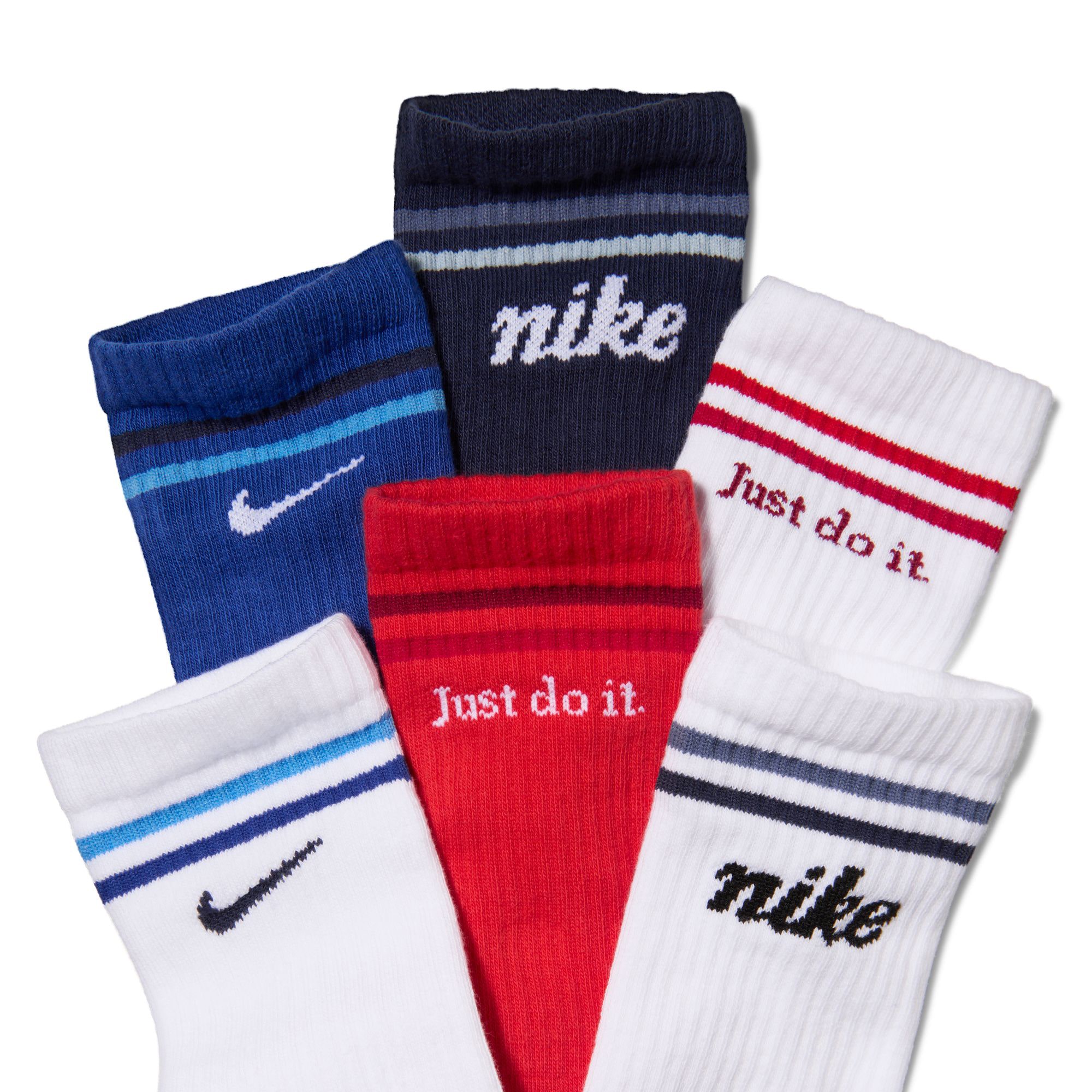 Nike Little & Big Kid Boys 6 Pair Crew Socks