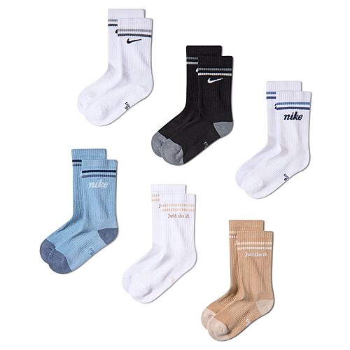 Nike Little & Big Kid Boys 6 Pair Crew Socks In White