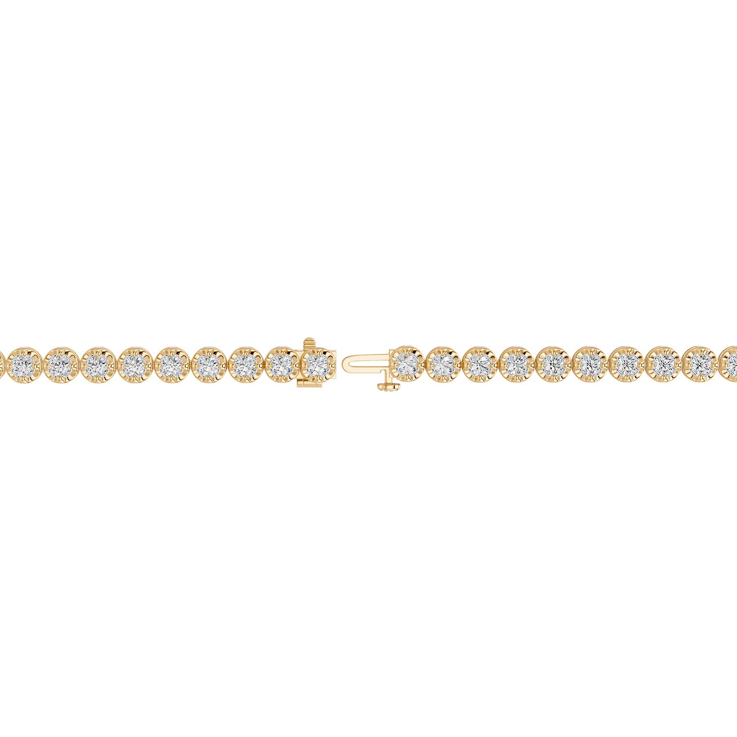 (G / Si2) Womens 7 Ct.T.W. Lab Grown White Diamond Sterling Silver 17 Inch Tennis Necklace