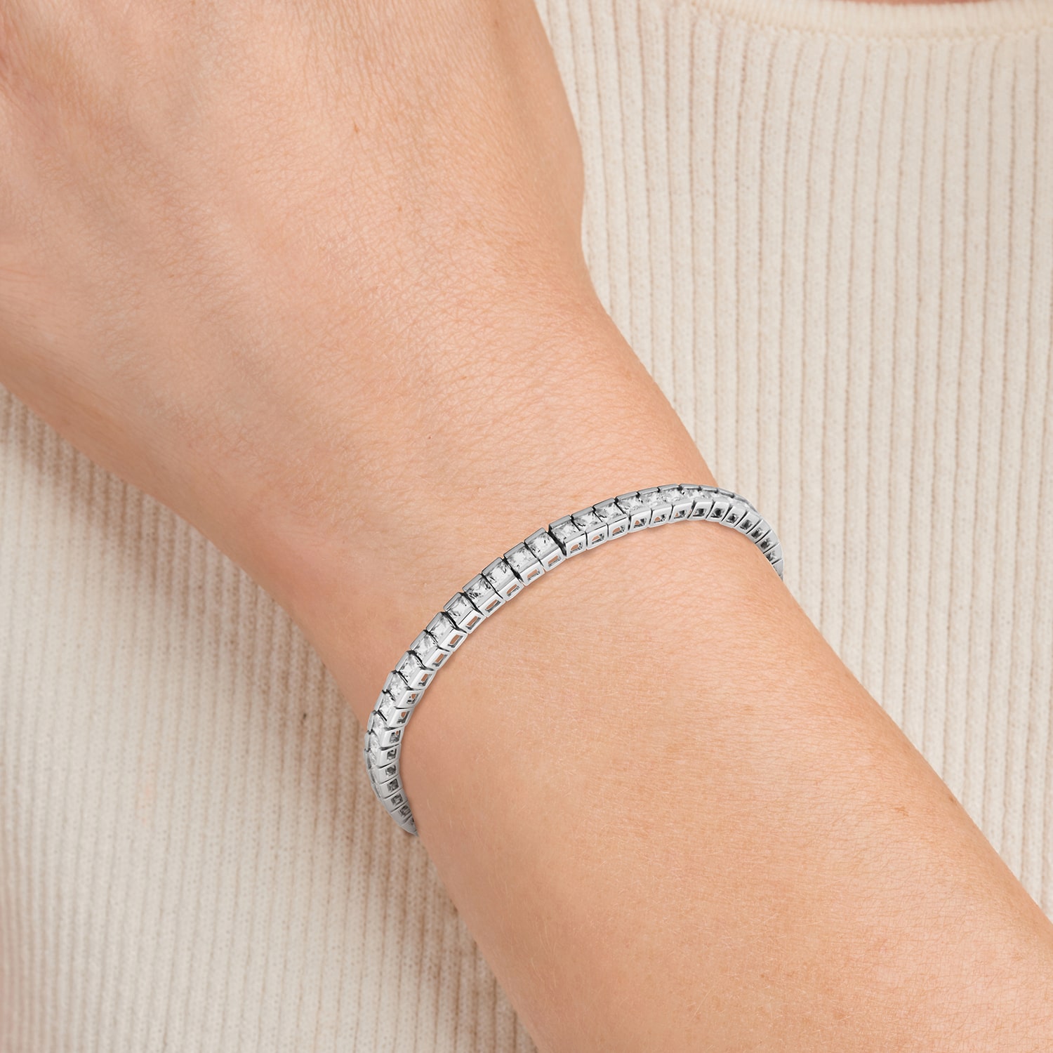DiamonArt® Cubic Zirconia Tennis Bracelet