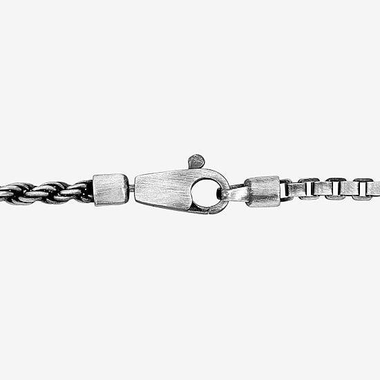 Womens Sterling Silver 9 Inch Hollow Box Chain Bracelet