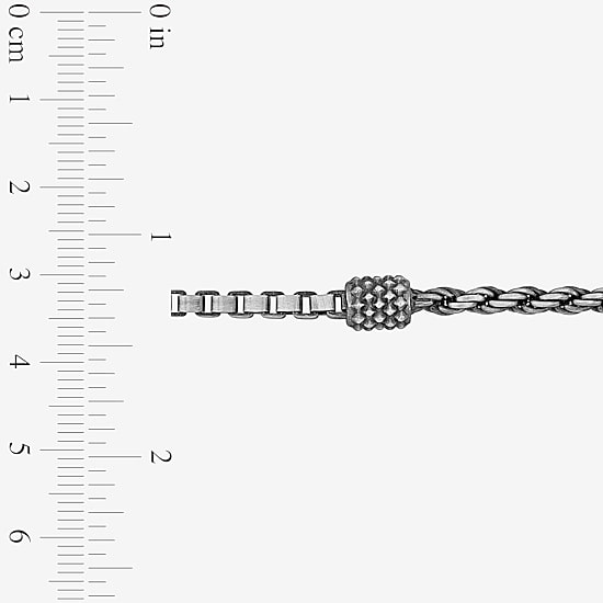 Womens Sterling Silver 9 Inch Hollow Box Chain Bracelet