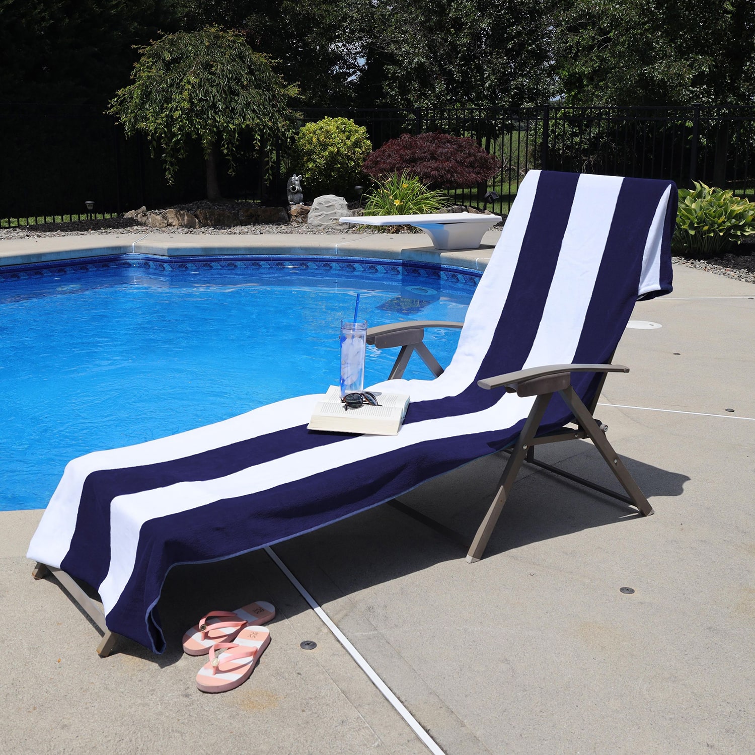 SUPERIOR® Cabana Collection | 100% Cotton Quick Dry Towel & Lounge Chair Cover