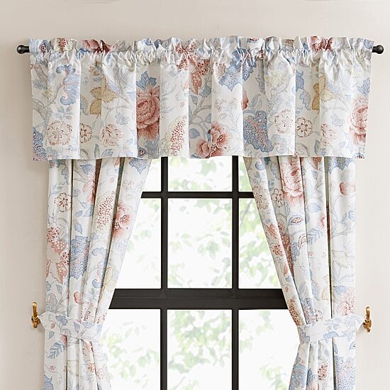 Rose Tree Dominca Rod Pocket Tailored Valance, Color: Blue - JCPenney