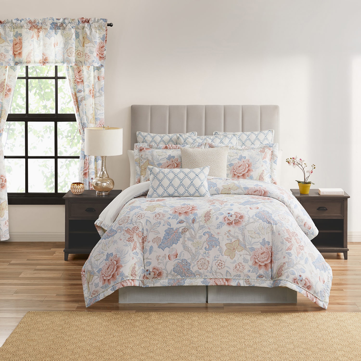 Rose Tree Dominca Rod Pocket Tailored Valance