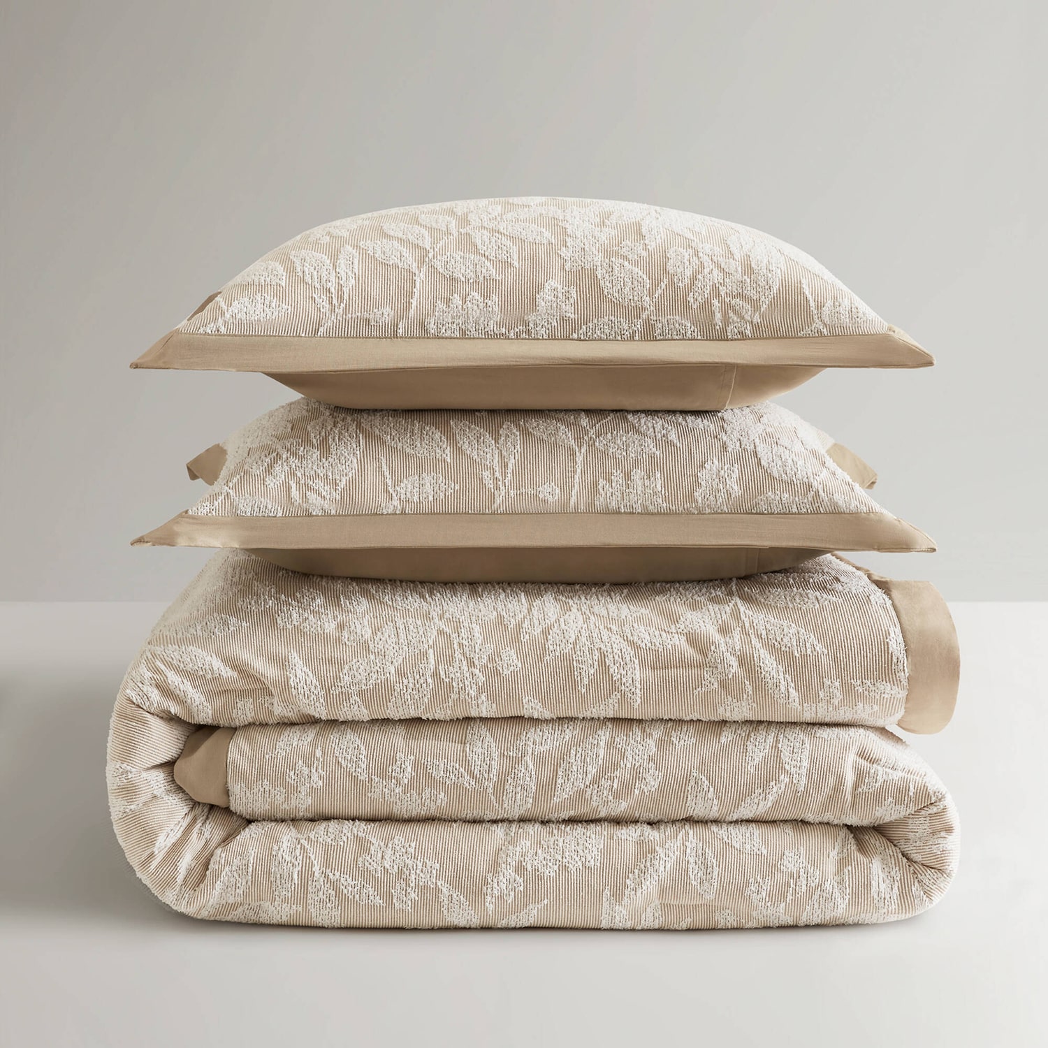 Harbor House Solace Leaf Cotton Blend Botanical Jacquard 3-pc. Comforter Set