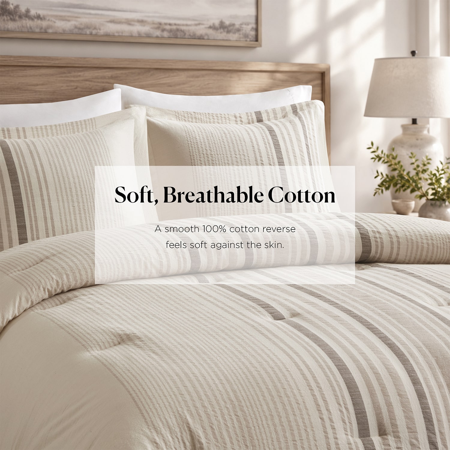 Harbor House Ellery Jacquard Stripe 3-pc. Comforter Set
