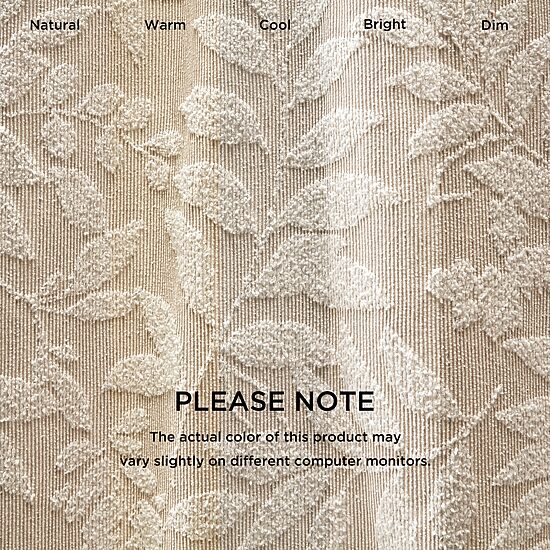 Harbor House Solace Leaf Cotton Blend Botanical Jacquard Shower Curtain