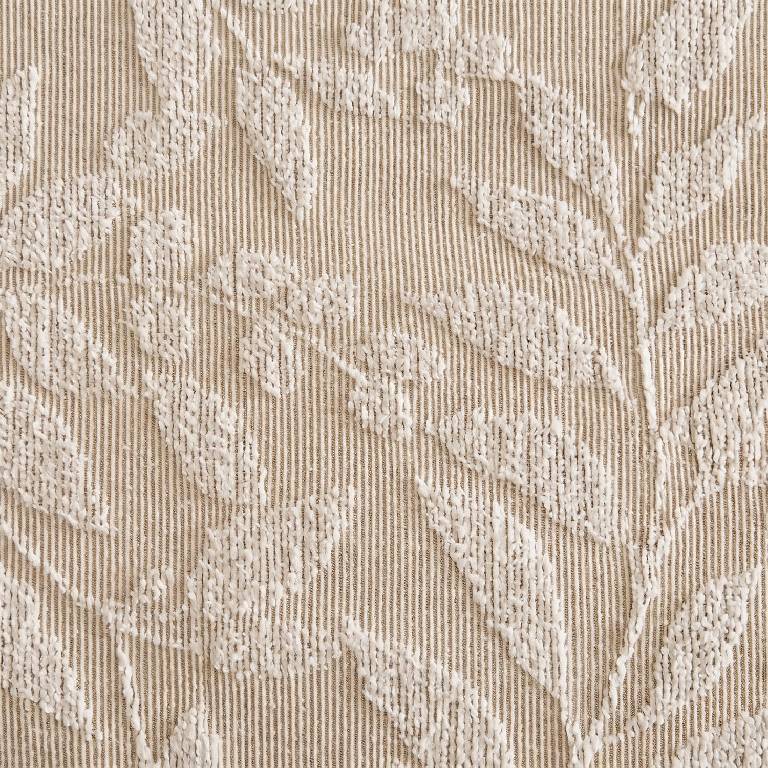 Harbor House Solace Leaf Cotton Blend Botanical Jacquard Shower Curtain