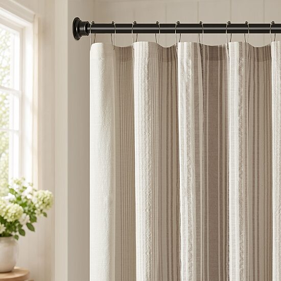 Harbor House Ellery Jacquard Stripe Shower Curtain