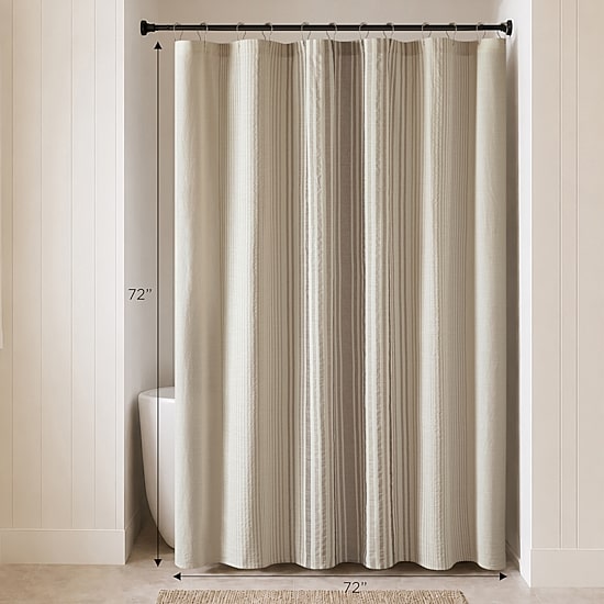 Harbor House Ellery Jacquard Stripe Shower Curtain
