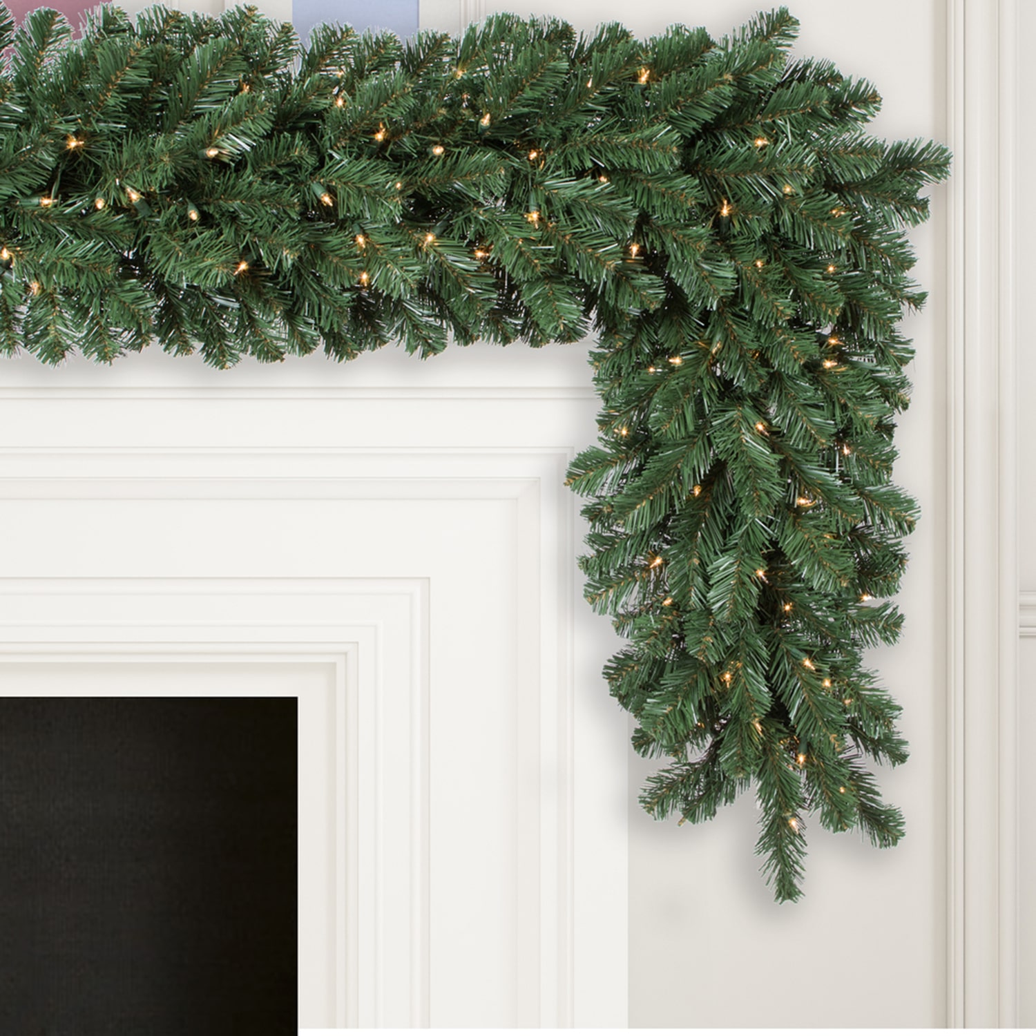Vickerman 9' Oregon Fir Christmas Garland Unlit