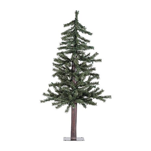 A805130 3 ft. x 22.5 in. Green Natural Alpine Tree with 191 Tips
