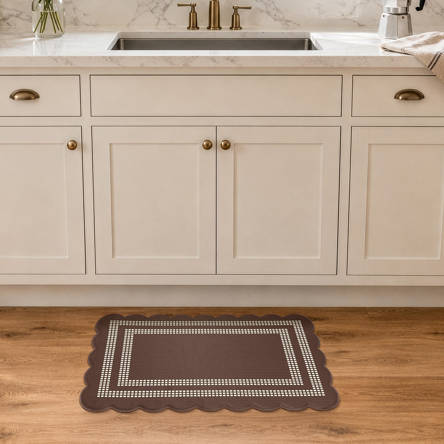 Achim Scalloped Remi Anti-Fatigue 18"x30" Kitchen Mat