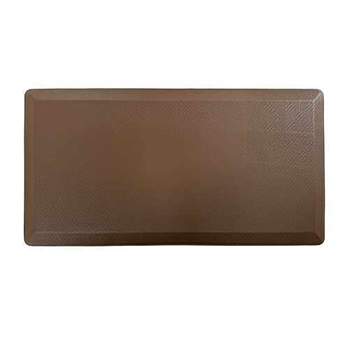 Achim Allure Diamond Anti-fatigue 20"x39" Kitchen Mat In Brown