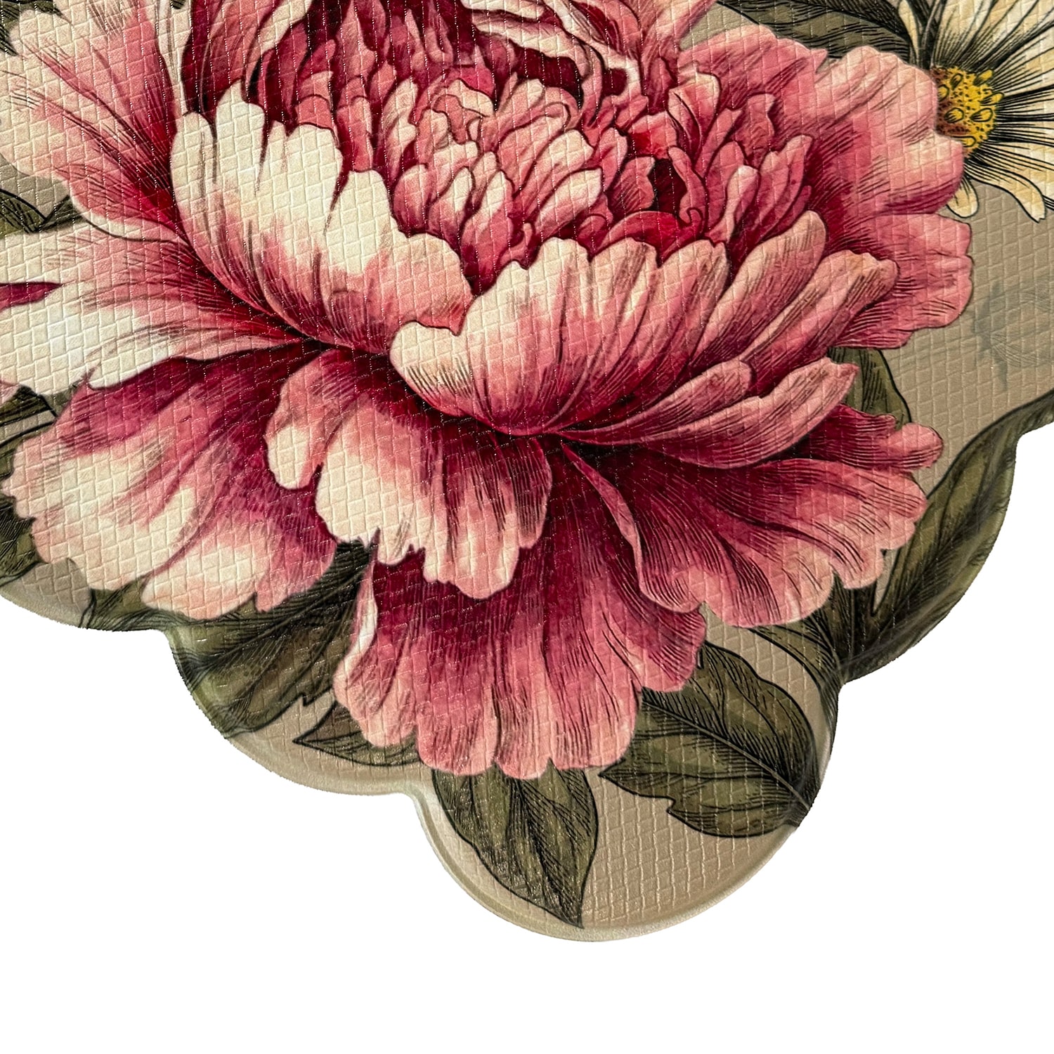 Achim Scalloped Botanical Anti-Fatigue 18"x30" Kitchen Mat