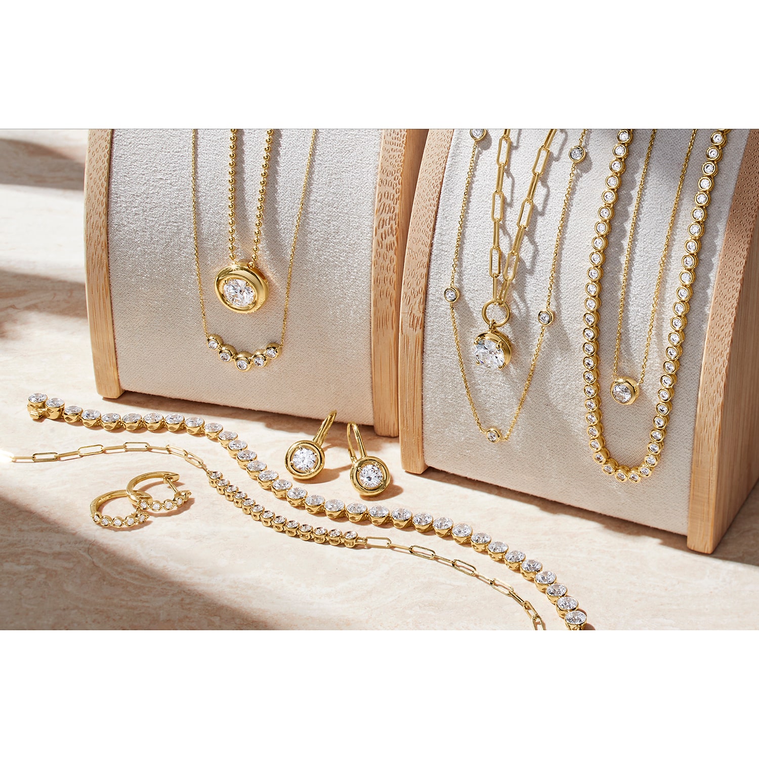 Diamond Addiction (G-H / I1-I2) Womens 1/3 CT. T.W. Lab Grown White Diamond 10K Gold Round 18 Inch Pendant Necklace