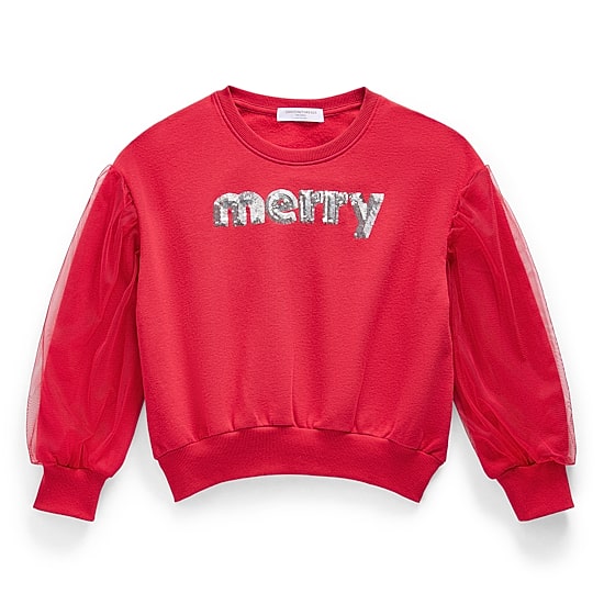 Jingle Ball Little & Big Kid Girls Crew Neck Long Sleeve Sweatshirt