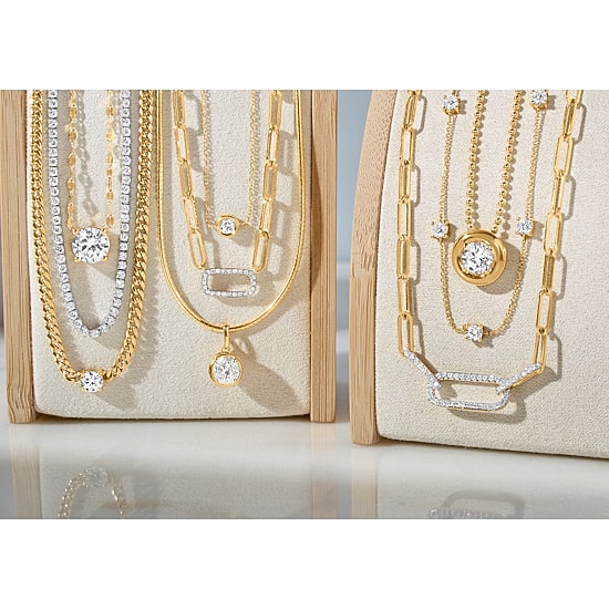 Diamond Addiction Womens 1/8 CT. T.W. Natural White Diamond 10K Gold Paperclip 18 Inch Pendant Necklace
